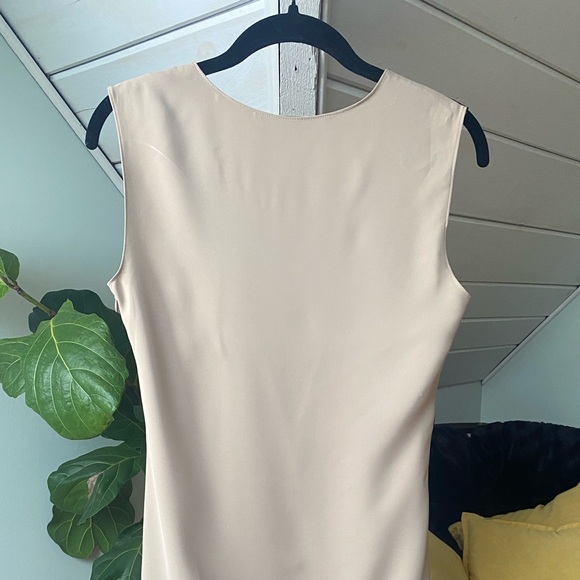 All Saints Afia Dress Black Nude Twist Size 4 - Picture 9 of 12